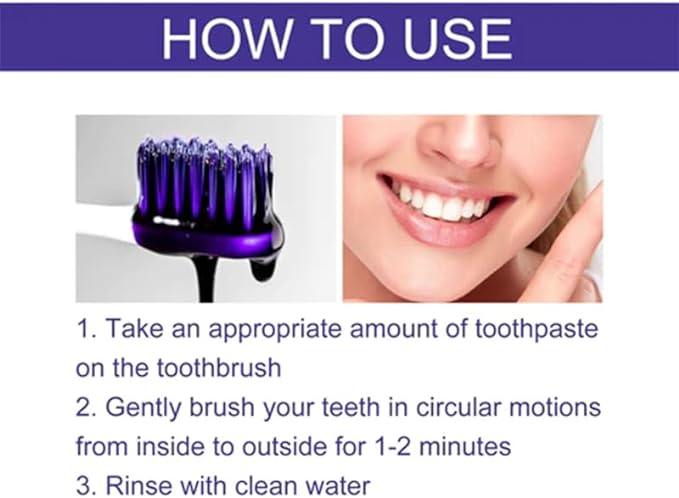 Purple Toothpaste – Instant Whitening Corrector