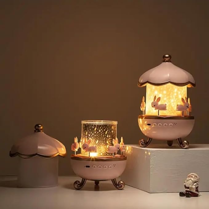 Bunny’s Carousel Projection Night Light & Music Box